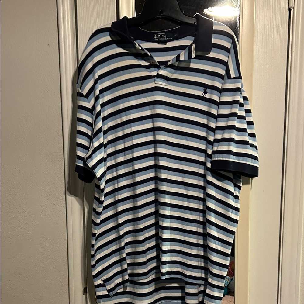 Polo by Ralph Lauren Striped Shirt - Navy and White